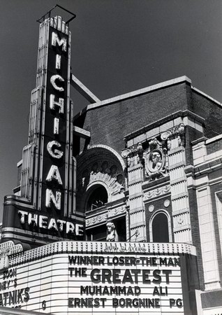 Michigan Theatre - 1977 MARQUEE PIC